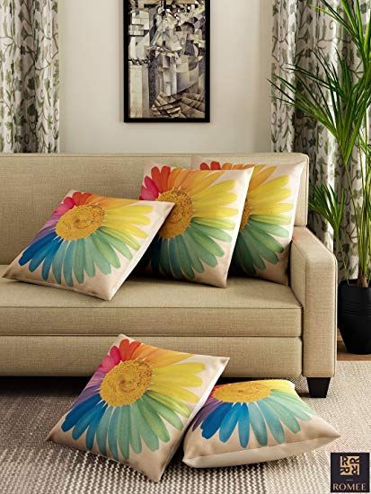 Bed Sheet Painting Design, Fabric Paint Shirt, Hand Painted Pillows, Bed Cover Design, Diy Cushions, Fabric Painting On Clothes, Floral Cushion Covers, Fabric Paint Designs, Hand Painted Fabric