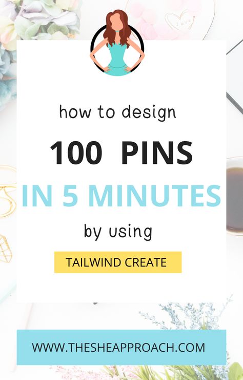 How To Make Pinterest Pins Fast: Using Tailwind Create To Batch Design New Pins Quickly. Tailwind Create Tutorial – How To Create Multiple Pins At Once - a full tutorial. Read the article for more Pinterest tips for bloggers on how to get blog traffic from creating stunning Pinterest graphics. #Socialmediatips #pinteresttutorial #tailwind Tailwind Pinterest Marketing, How To Create Pins, Creating Pins For Pinterest, How To Create Idea Pins, Canva 101, Pinterest Pin Design, Create Pin, Start Blog, Canva Tutorials