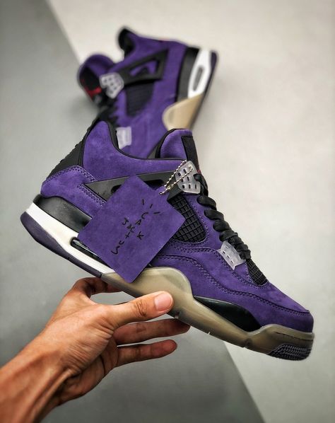 Cactus Jack brings the heat. Air Jordan 4 x Travis Scott 'Purple' 🌵💜 𝑫𝒊𝒔𝒄𝒐𝒖𝒏𝒕 𝟐𝟎% 𝒄𝒐𝒅𝒆: DC20 available on sneakertax.com #sneakerhead #airjordan4 #jordan4s #ootd #kicksonfire #kickoftheday #sneakerboxing Air Jordan 4 Purple, Jordan 4 Purple, Air Jordan 4 Bred, Jordan Purple, Jordan 4 Bred, Jordan 4 White, Jordan 4’s, Michael Jordan Shoes, Jordan 4s