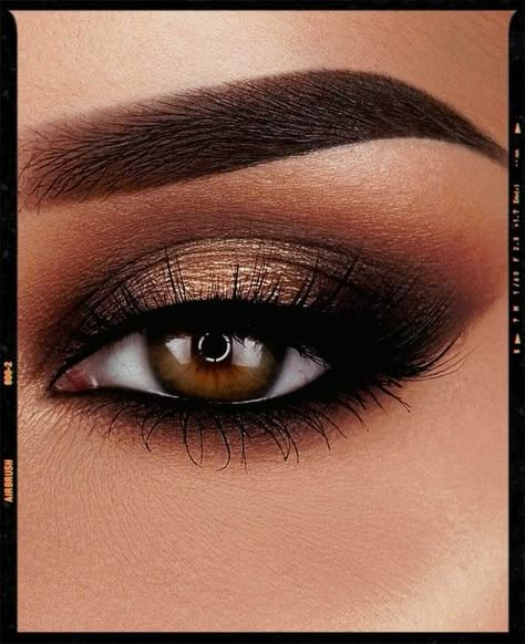 Dark Neutral Eye Makeup, Smoky Eyes Natural, Smoky Brown Makeup Look, Formal Brown Eye Makeup, Smokey Eye Makeup For Dark Brown Eyes, Wedding Make Up Smokey Eyes, Best Smokey Eye For Brown Eyes, Dark Eye Makeup Brown Eyes, Smokey Eye Brown Makeup