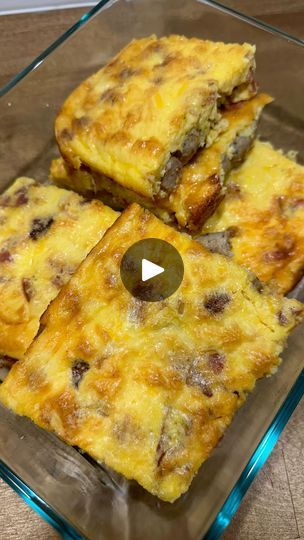 Egg Sausage Cheese Casserole, Egg Cottage Cheese Casserole, Eggs Cottage Cheese Breakfast, Egg Bake With Cottage Cheese, Baked Cottage Cheese, Meal Prep For Breakfast, Cottage Cheese Breakfast, Cottage Cheese Eggs, Breakfast Recipies