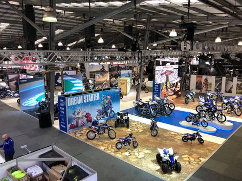 Booth Design Exhibition, Restaurant Exterior Design, Expo Stand, Interactive Displays, Restaurant Exterior, Floor Graphics, Bicycle Store, New Bicycle, Motorcycle Dirt Bike