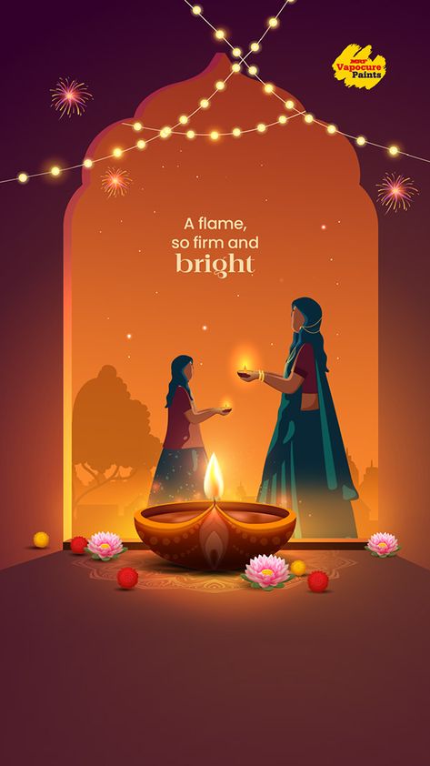 Diwali Creative Motion Graphics Diwali Illustration Design, Diwali Ads Creative Advertising Ideas, Diwali Post Design Creative, Dev Diwali Creative Ads, Diwali Flyer Design, Diwali Social Media Post Design, Women Creative Ads, Diwali Design Ideas, Navratri Motion Graphics