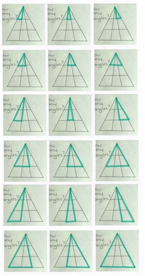 How many triangles do you see | Only 10% get this right! Riddlester How Many Triangles Puzzle, Guess The Emoji Answers, Emoji Answers, Fun Puzzles Brain Teasers, Triangle Game, Guess The Emoji, Math Hacks, Math Enrichment, Tricky Riddles