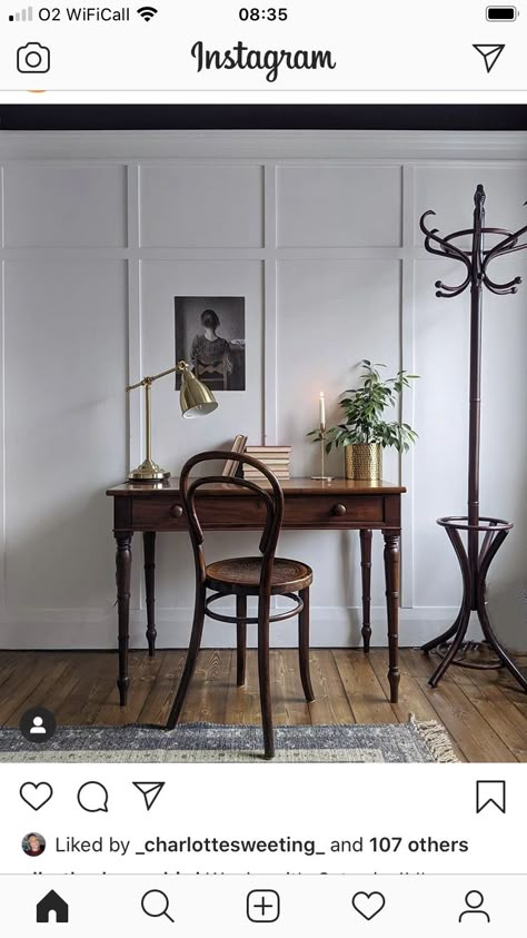 Entry Table Antique, Styling Writing Desk, French Eclectic Decor Parisian Apartment, Antique Office Ideas, Home Office Vintage, Motivation To Exercise, Room Needs, Mad About The House, It's Saturday