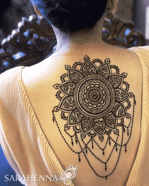 Back Henna Designs, Back Mehndi Design, Back Mehndi, Back Henna, Small Henna Designs, Henna Style Tattoos, Henna Tutorial, Small Henna, Henna Inspo