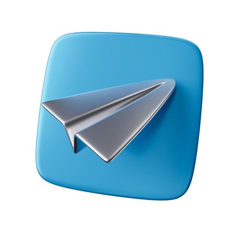 Telegram App Icon, 3d App Icons, 3d Design App, Telegram Icon, Online Icon, Iphone Wallpaper Texture, Cool Hair Designs, Telegram App, Decent Wallpapers