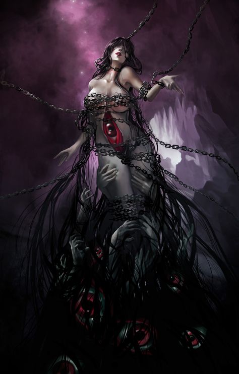 ArtStation - Lust, Grazia Ferlito Gothic Art, Inner Demon, Female Demons, Female Armor, Ange Demon, Demon Art, Arte Fantasy, Sci Fi Art, Horror Art