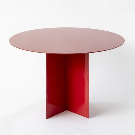 Customizable any RAL color available dimensions on demand Red Coffee Table, Red Coffee Tables, Construction Games, Red Coffee, Red Table, Ral Colours, Metal Plate, Custom Table, Table Furniture