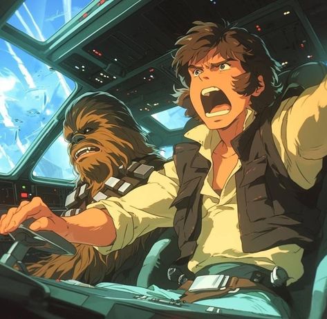 Han Solo Art, Lucas Arts, Star Wars Han Solo, Han And Leia, Star Wars Love, Ghibli Artwork, Star Wars Comics, Star Wars Wallpaper, Star Wars Artwork