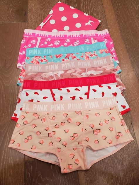 Pink Boyshorts, White Chili, Pink Outfits Victoria Secret, Victoria Secret Pink Logo, Victoria Secret Outfits, Army Camo, Cute Bras, Cute Lazy Outfits, Patiently Waiting