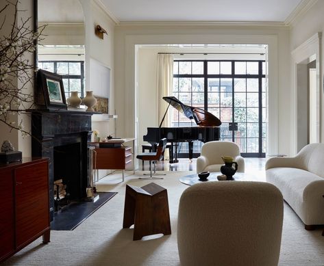 Alyssa Kapito, West Village Townhouse, Downtown New York, Pierre Jeanneret, Los Angeles Homes, West Village, Brutalism, Vintage Chairs, Step Inside