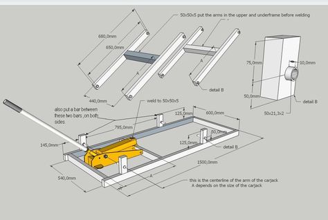 I made this motorlift with the plans i got from a friend. For mine i changed it a bit , mine is longer and higher than shown in the plans. It can easily lift my motorbike which ways about 170 kilo. I also use it a lot as an extra workbench. Diy Motorcycle Lift, Motorcycle Lift Table, Motorcycle Lift, Plan Garage, Bike Lift, Welding Training, Diy Motorcycle, Welding Jobs, Lift Table