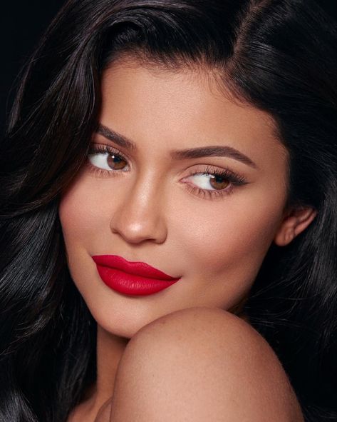 Kylie ♥️ on Instagram: “Mary Jo Matte Lip available now at KylieCosmetics.com and in store at @ultabeauty ♥️” Red Lip, Red Lipstick, Matte Lip, Kylie Jenner, In Store, Red, Hair, Instagram