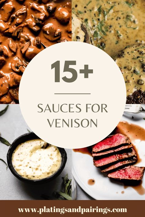 Venison is a lean, flavorful meat that can be cooked in a variety of ways. It is often served with a sauce to add richness and depth of flavor. Here are 15 sauces that go well with venison. Venison Steak Sauce, Venison Sauce Recipes, Italian Venison Recipes, Sauce For Venison Steak, Chipped Venison Recipes, Venison Medallions Recipes, Blackstrap Venison Recipes, Venison Meal Ideas, Instant Pot Venison Recipes