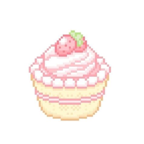 To Do App, Cake Icon, Kawaii App, Whatsapp Wallpaper Cute, Arte Gif, Piskel Art, Soft Pink Theme, Arte 8 Bits, Easy Pixel Art