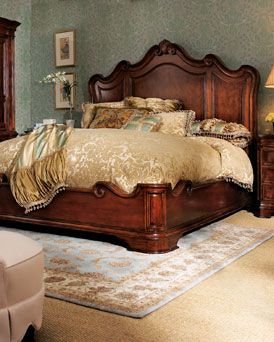 love it! King Size Bedroom, Luxury Bedroom Sets, King Size Bedroom Sets, Bedroom Beds, Sleigh Bed, Traditional Bed, Beds And Headboards, Traditional Bedroom, Bedroom Furniture Design