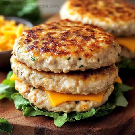 Ground Chicken Ranch Burgers, The Best Chicken Burgers, Canned Chicken Burgers, Ranch Turkey Burger Recipes, Best Chicken Burgers, Cheddar Ranch Chicken Burgers, Homemade Chicken Burgers Recipes, Chicken Ranch Burgers, Turkey Burgers Recipes