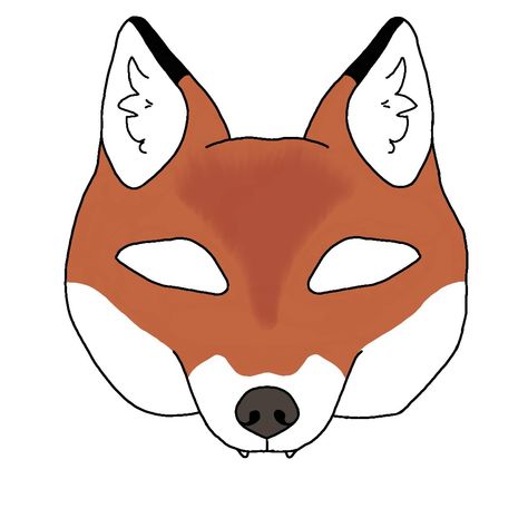 Red Fox Therian Mask Ideas, Therian Mask Fox Ideas, Therian Mask Ideas Fox Red, Red Fox Therian Mask, Fox Therian Mask Ideas, Therian Fox Mask Ideas, Fox Mask Drawing, Fox Mask Ideas, Therian Fox Mask