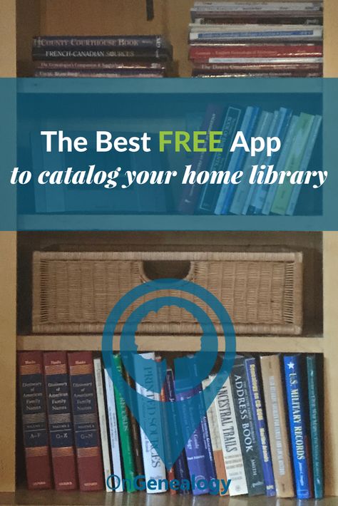 The Best free app to catalog your home library, create a csv file or spreadsheet, and track which books you own #OnGenealogy Cataloging Books, Home Library Cataloging, Library Hacks, Home Library Organization, In Home Library, Library At Home, Styling A Bookcase, Library App, Genealogy Organization