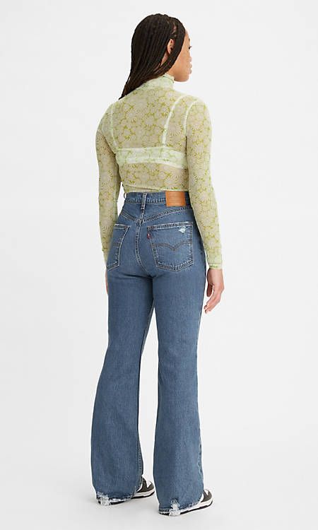 70's High Rise Flare Women's Jeans - Dark Wash | Levi's® US Levis Flare Jeans, High Straight Jeans, Levi Wedgie, Thrift Board, Levis Wedgie Jeans, Emotionally Attached, Superenge Jeans, Lava Lamps, Jeans Levis