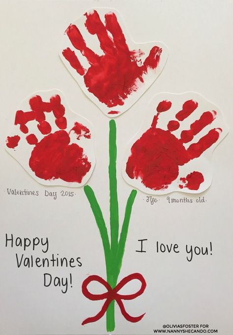 A cute way to make a personalized card for Valentine's Day! Perfect gift for the grandparents! Quotes Valentines Day, February Crafts, Easy Valentine Crafts, Valentine's Day Crafts For Kids, Preschool Valentines, Valentine Activities, Toddler Valentines, Valentine Crafts For Kids, Diy Valentine