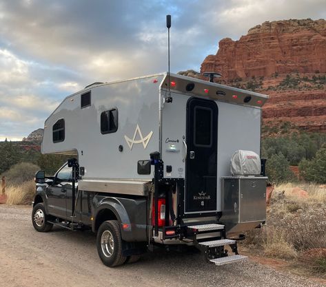 Introducing Kingstar Campers - Truck Camper Magazine Truck Cap Camper, Cabover Camper, Pop Up Truck Campers, Camper Tops, Truck Campers, Truck Caps, Truck Camping, Horse Trailer, Snow Plow