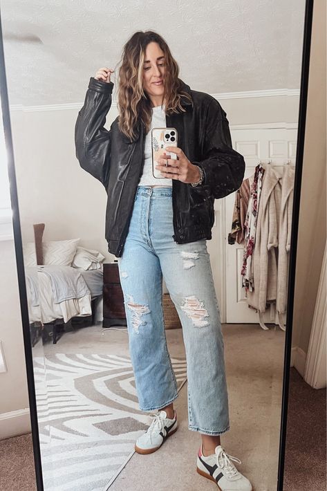 Gola x Anthropologie Elan Sneakers curated on LTK Gola Shoes Woman Outfit, Gola Elan Sneakers, Gola Sneakers Outfit Women, Gola Sneakers Outfit, Leather Motorcycle Jacket Outfit, Motorcycle Jacket Outfit, Gola Sneakers, Jeans And Sneakers Outfit, Vintage Leather Motorcycle Jacket