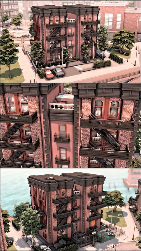 ☁️No CC.🎈 | YouTube: Kellyhartx | Instagram: Kqhartx | TikTok: Kellyhartx | Twitter: Kqhartx | Partreon: Kqhartx | Reddit: Kellyhartx | Tumblr: Kqhartx Tumblr, Sims 4 Penthouse, Huge Apartment, Gym Creative, Ts4 Builds, Brick Apartment, Cc The Sims 4, Sims 4 Cheats, San Myshuno