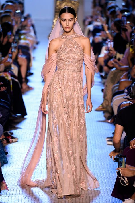 Elie Saab 2023, Eli Saab, Fall 2023 Couture, Elie Saab Dresses, Greek Goddess Dress, Paris Couture Week, Mcu Dr, Engagement Gowns, 2023 Couture