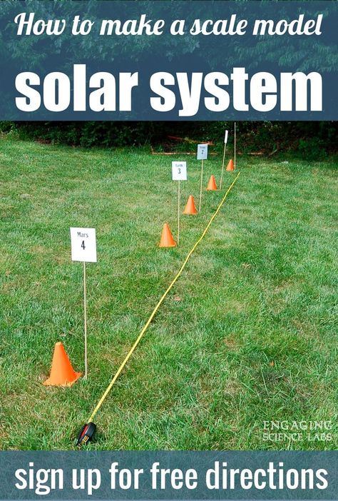 "I love how this model challenges student ideas about the size and distances in our solar system. Earth, the Moon and it's orbit can fit inside the Sun! It's a great project for kids and perfect for a middle school class. And, no, it won't fit in your classroom or even in a football field. Whether you have 6th, 7th, or 8th grade students, all will find this exercise intriguing.  #EngagingScienceLabs, #solarsystem, #astronomy, #middleschoolscience, #tpt Inner And Outer Planets, Astronomy Activities, Planets In Order, Model Of The Solar System, Astronomy Activity, Astronomy Lessons, Solar System Projects For Kids, Solar System Worksheets, Teaching Middle School Science