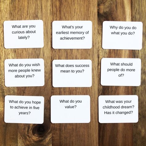 BIG TALK Question Card Game: Skip Small Talk, Make Meaningful Connections - Unique Conversation Starters, Fun Party Icebreaker Activity, Useful Networking, Educational, and Therapy Tool - 88 questions Unique Questions To Ask, Card Game Questions, Wnrs Questions, Small Talk Questions, Inspirational Questions, Networking Games, Big Talk Questions, We're Not Really Strangers Cards, Conversation Games