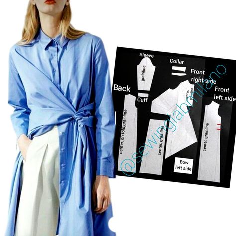 Structured blazer dress - Sewing Lab Milano Pattern Making Tutorial, Shirting Fabric, Block Dress, Sewing Lessons, Fabulous Dresses, Cutout Dress, Free Tutorial, Shirt Pattern, Sewing Dresses