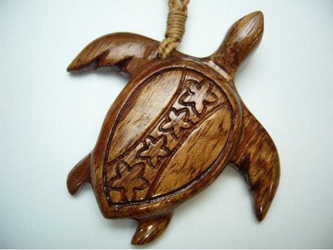 Wooden Turtle, Wood Jewelry Diy, Carved Jewelry, Dremel Carving, Wood Jewelery, Driftwood Jewelry, Pendant Choker Necklace, Hawaii Style, Dremel Wood Carving