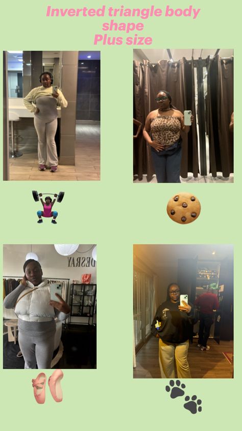 An idea of what I dress like as a plus sized woman with an inverted triangle body shape. We need more info on how to dress Plus Sized Woman, Inverted Triangle Body Shape, Triangle Body Shape, Inverted Triangle, Plus Sized, A Plus, Body Shape, I Dress, Body Shapes