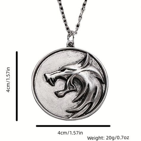 Faster shipping. Better service Rio De Janeiro, Witcher Wolf, Witcher Medallion, Wolf Pendant Necklace, Wolf Pendant, Wolves Pendants, Wolf Necklace, Wolf Jewelry, Dog Necklace