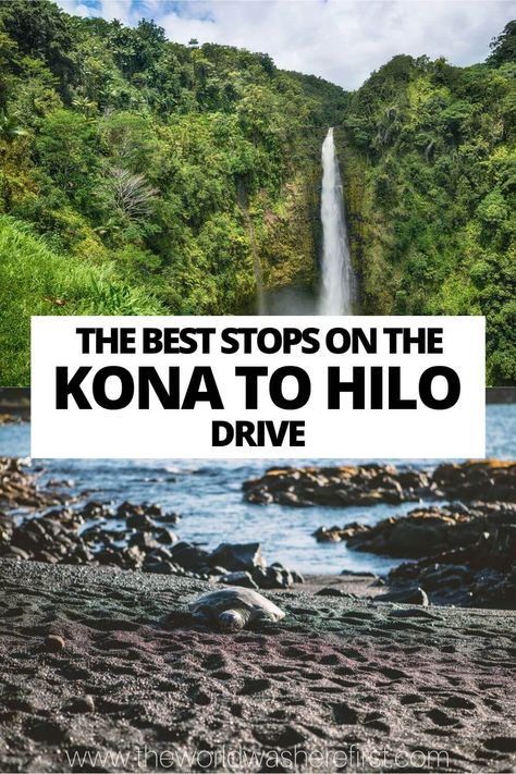 These stops on the Kona to Hilo drive will ensure you don't miss a thing when driving between these two Big Island cities! Pahoa Hawaii, Big Island Hawaii Beaches, Kona Island, Kona Beaches, Hawaii Trip Planning, Hawaii Vacation Tips, Big Island Travel, Hawaii Kona, Beach Vacation Spots