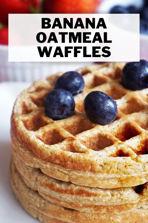 Gluten Free Healthy Waffles, Oatmeal Waffles No Flour, Banana Oatmeal Waffles Healthy, Gluten Free Waffle Maker Recipes, Gluten Free Banana Waffles, Banana Oat Waffles Healthy, Flourless Waffles Recipes, Healthy Waffles Oatmeal, Healthy Waffles For Kids