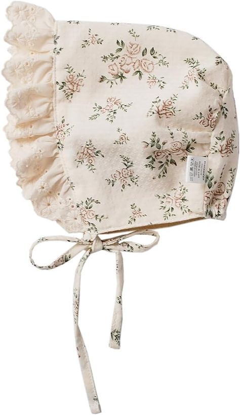 Amazon.com: HOOLCHEAN Baby Girls Printed Cotton Bonnet Infant Vintage Flower Lace Sun Protection Hat: Clothing, Shoes & Jewelry Sun Protection Hat, Flower Lace, Girls Prints, Tiger's Eye, Hat Shop, Vintage Flowers, Sun Protection, Printed Cotton