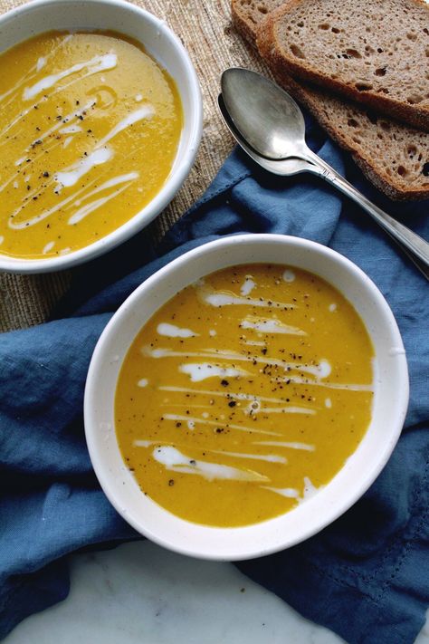 Hubbard Squash Soup Recipe, Squash Recipes Vegan, Hubbard Squash Soup, Hubbard Squash Recipes, Blue Hubbard Squash, Hubbard Squash, Dinner Choices, Squash Soup Recipe, Healthy Weeknight Meals