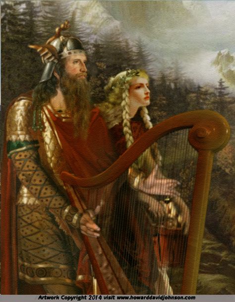 Vikings Painting, Germanic Folklore, Odin Allfather, Contemporary Illustrations, Viking Mythology, Nordic Mythology, Norse Myth, Myths And Legends, Greek Gods And Goddesses