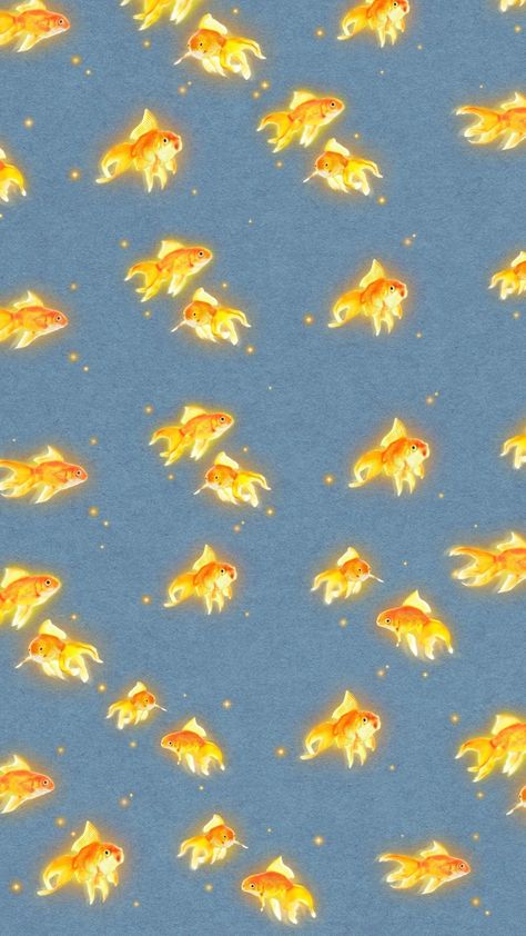 Orange gold fish wallpaper/background. Goldfish Phone Wallpaper, Goldfish Wallpaper Iphone, Yellow Fish Aesthetic, Aquarium Computer Wallpaper, Cute Fish Wallpaper Aesthetic, Gold Fish Aesthetic Wallpaper, Gold Fish Wallpaper Iphone, Orange And Teal Aesthetic Wallpaper, Goldfish Wallpaper Aesthetic