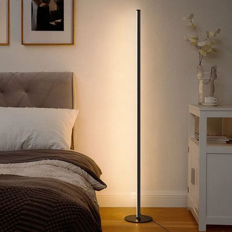 Wade Logan® Insider 57.5" LED Novelty Floor Lamp With Remote Control & Reviews | Wayfair Office Floor Lamps, Novelty Floor Lamp, Corner Floor Lamp, Corner Lamp, Floor Lamp Bedroom, Tall Lamps, Floor Lamps Living Room, Metal Floor Lamps, Led Floor Lamp