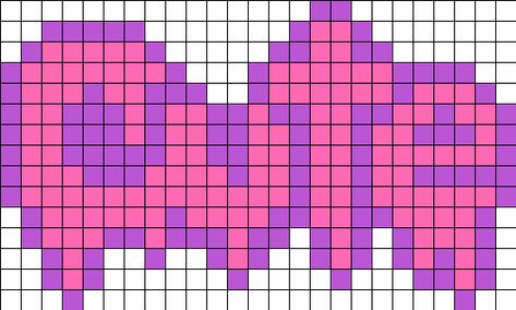 Yami Kawaii Perler Beads, Pastel Goth Pixel Art, Pastel Goth Cross Stitch, Pastel Perler Bead Patterns, Pastel Goth Crochet, Kawaii Alpha Pattern, Goth Perler Beads, Goth Perler Bead Patterns, Kawaii Pixel Art Grid