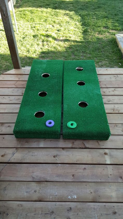 DIY Texas Horseshoes Toss Game Diy, Washer Toss Game, Washers Game, Washer Toss, Game Diy, Fun Outdoor Games, Family Reunion Games, Outdoor Game, Outdoor Games For Kids