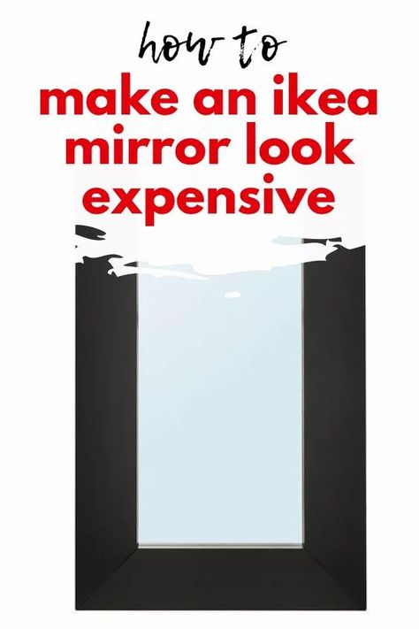 Check out the before and after of this ikea full length mirror hack to make it look more expensive for cheap. Ikea Mongstad Mirror, Ikea Full Length Mirror, Mirror Border Diy, Mongstad Mirror, Diy Wall Sconces, Decor Hacks Diy, Ikea Mirror Hack, Faux Wood Flooring, Mirror Hack