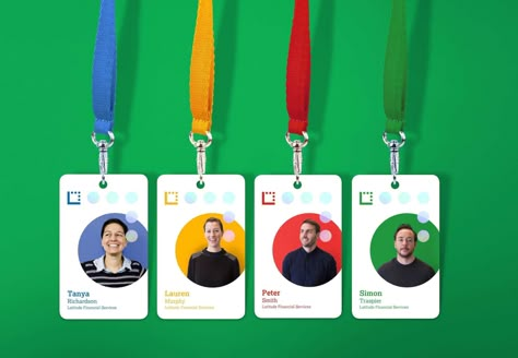 Latitude | FutureBrand Rollup Design, Identity Card Design, Employee Id Card, Employees Card, Name Card Design, Desain Editorial, Id Card Template, 카드 디자인, Id Design