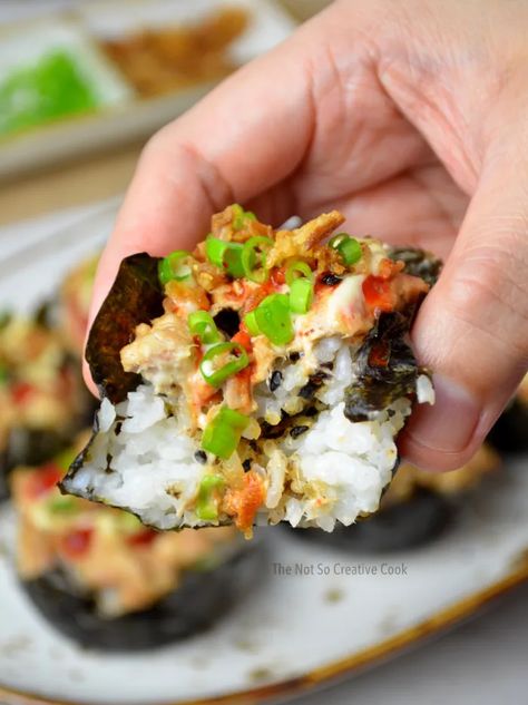 Sushi Bake In Muffin Pan, Sushi Cups Recipe, Sushi Cups, Sushi Rice Recipes, Sushi Bake, Tuna Sushi, Individual Servings, Rice Ingredients, Gluten Free Cheese