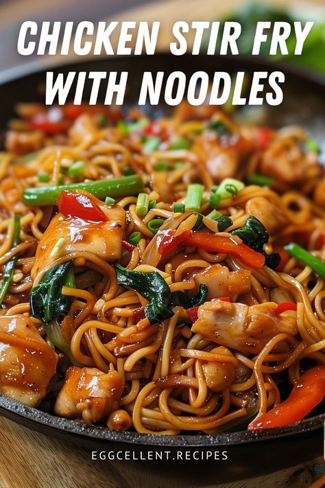 If you are looking for a mouthwatering and hearty meal, this Egg Noodles with Chicken and Vegetables recipe is just what you need. #Noodles with Chicken and Vegetables #chicken stir fry with vegetables and udon noodles #chicken noodles with vegetables #hibachi chicken and vegetables noodles #chicken stir fry with vegetables and noodles healthy #chicken stir fry with vegetables noodles #chicken noodles vegetables #chicken stir fry with vegetables and egg noodles Chicken Noodle Stir Fry With Vegetables, Healthy Chicken Stir Fry With Noodles, Chicken Stir Fry Rice Noodles, Chinese Egg Noodle Recipes Stir Fry, Healthy Stir Fry Recipes With Noodles, Chicken Stir Fry Recipes With Noodles, Chicken Stir Fry Noodles Recipes, Asian Egg Noodle Recipes Stir Fry, Stir Fried Noodles Chicken