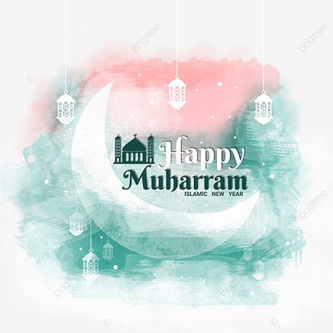 Muharram Mubarak Images, Islamic New Year Muharram Quotes, Al Haram Mosque, Islamic New Year Images, Happy Muharram Islamic New Year, Splash Illustration, Mosque Png, Laminate Texture, Muharram Quotes